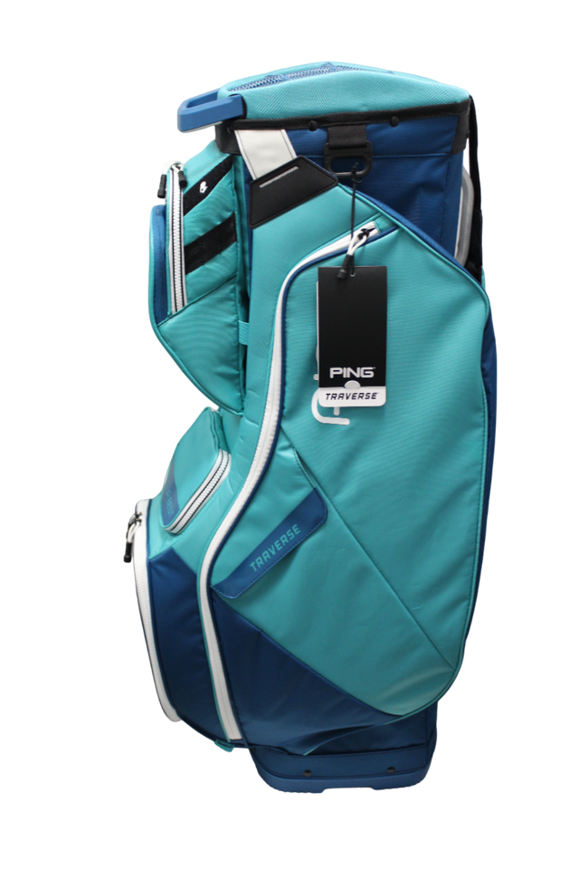 PING Traverse Cart Bag - Teal/Moroccan Blue/White