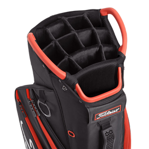 Titleist Cart 14 Cart Bag - Black/Red