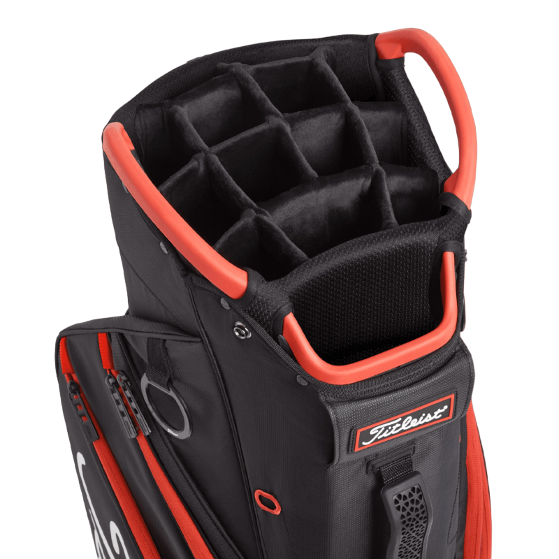 Titleist Cart 14 Cart Bag - Black/Red