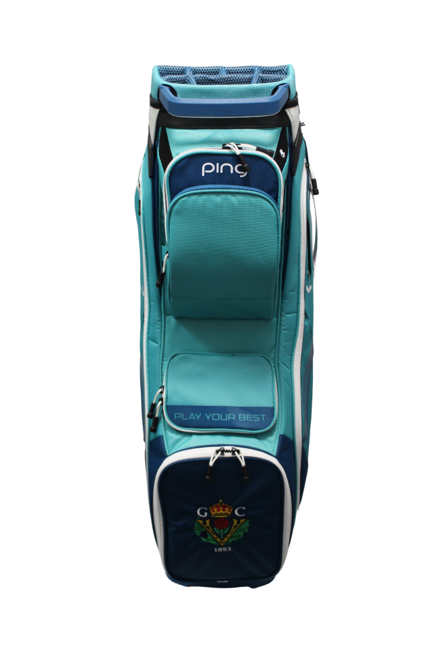 PING Traverse Cart Bag - Teal/Moroccan Blue/White