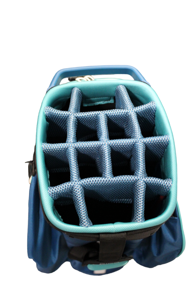 PING Traverse Cart Bag - Teal/Moroccan Blue/White