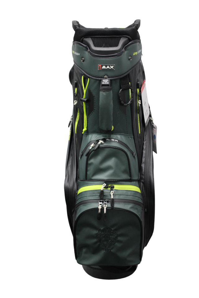 Big Max Dri-Lite Sport Cart Bag - Charcoal/Black/Lime