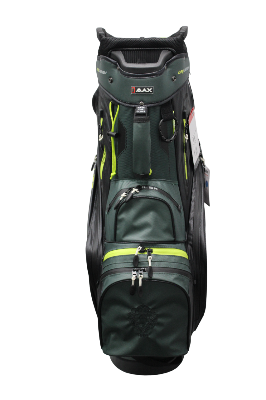 Big Max Dri-Lite Sport Cart Bag - Charcoal/Black/Lime