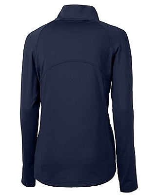 Cutter & Buck Adapt Eco Knit Stretch Recycled Womens Half Zip Pullover - Navy