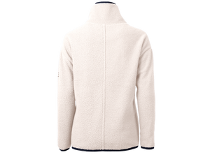 Cutter & Buck Cascade Eco Sherpa Womens Fleece Pullover Jacket - White