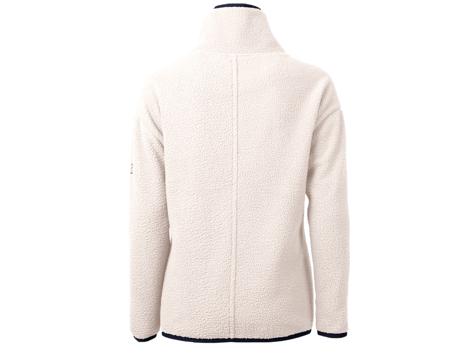 Cutter & Buck Cascade Eco Sherpa Womens Fleece Pullover Jacket - White