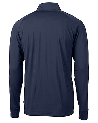 Cutter & Buck Adapt Eco Knit Stretch Recycled Mens Quarter Zip Pullover - Navy