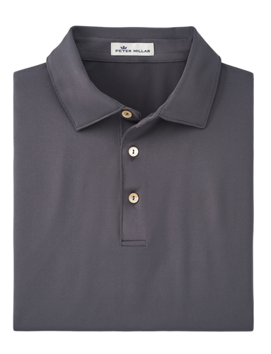 Peter Millar Solid Performance Jersey Polo - Iron