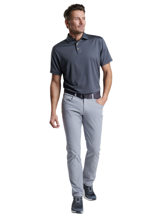 Peter Millar Solid Performance Jersey Polo - Iron