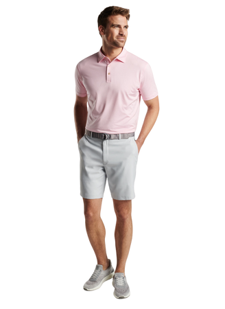 Peter Millar Solid Performance Jersey Polo - Palmer Pink