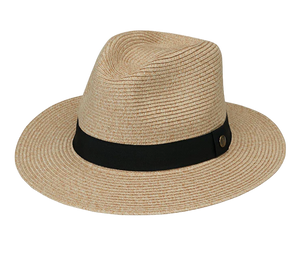 Wallaroo Palm Beach Fedora Sun Hat - Beige