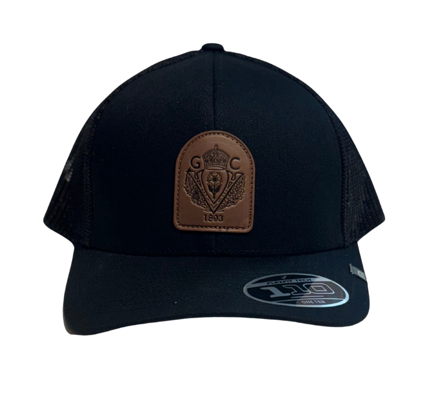 Travis Mathew FlexFit Mesh Snapback - Black (Leather Patch)