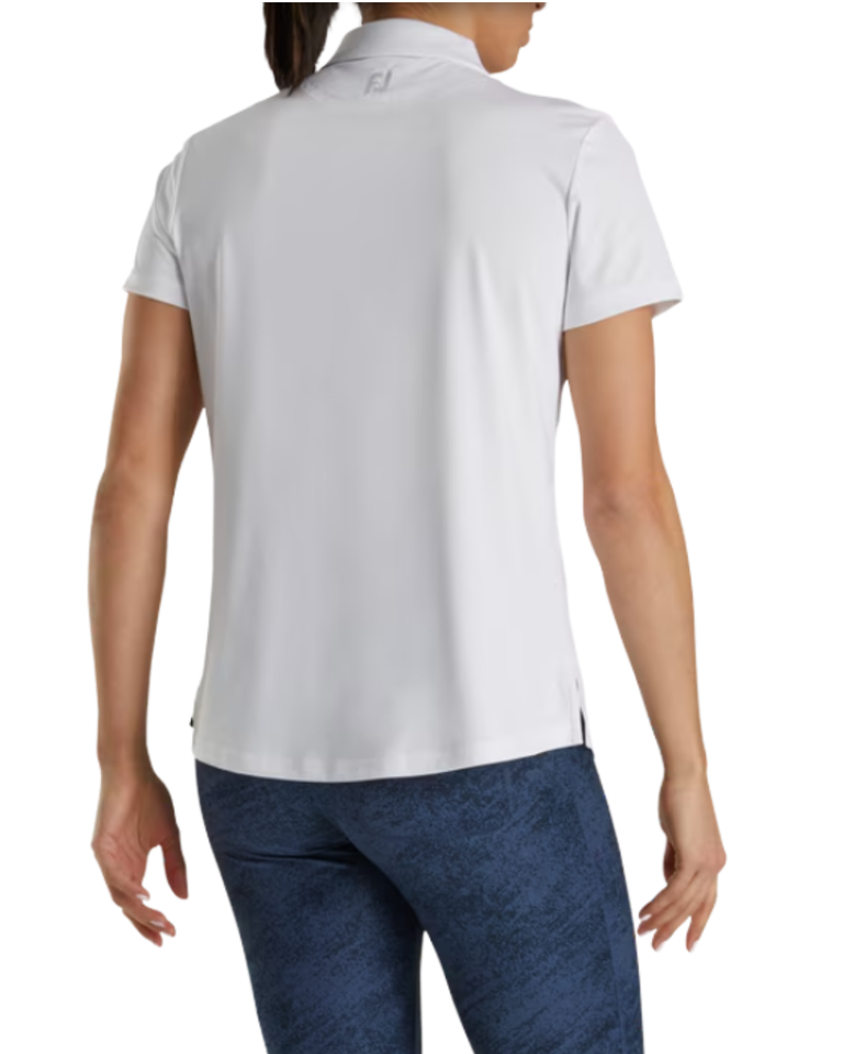 FootJoy Women's Solid Lisle Polo - White