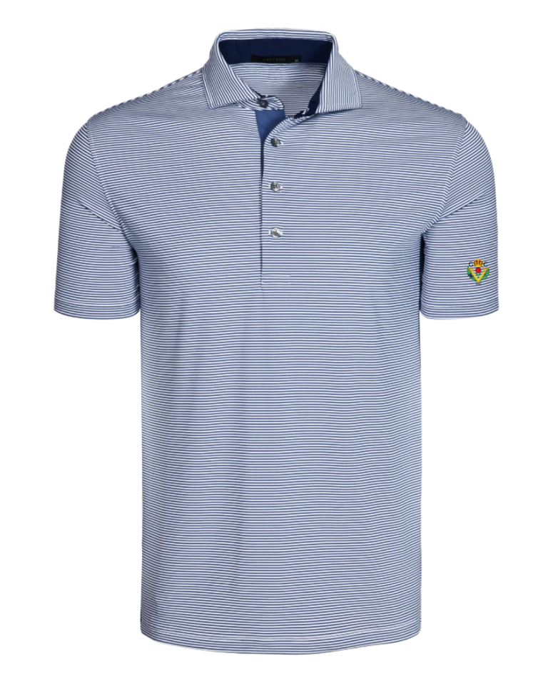 Greyson Saranac Polo - White/Dark Blue