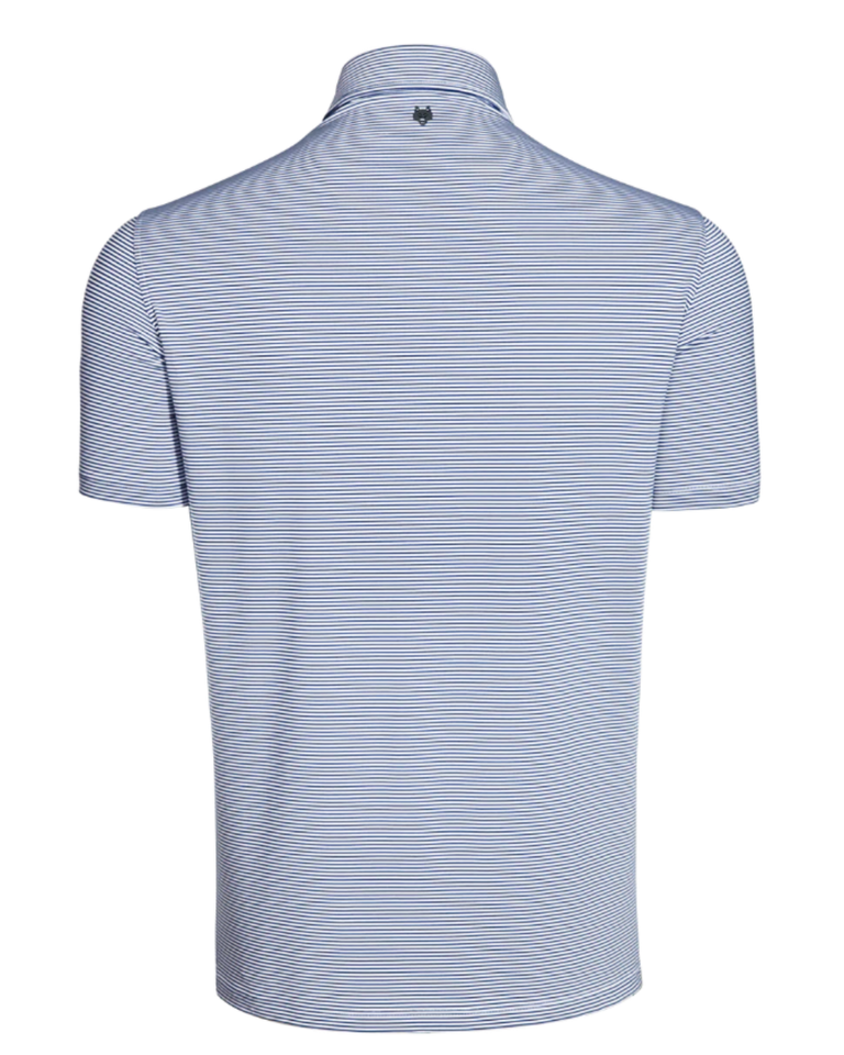 Greyson Saranac Polo - White/Dark Blue