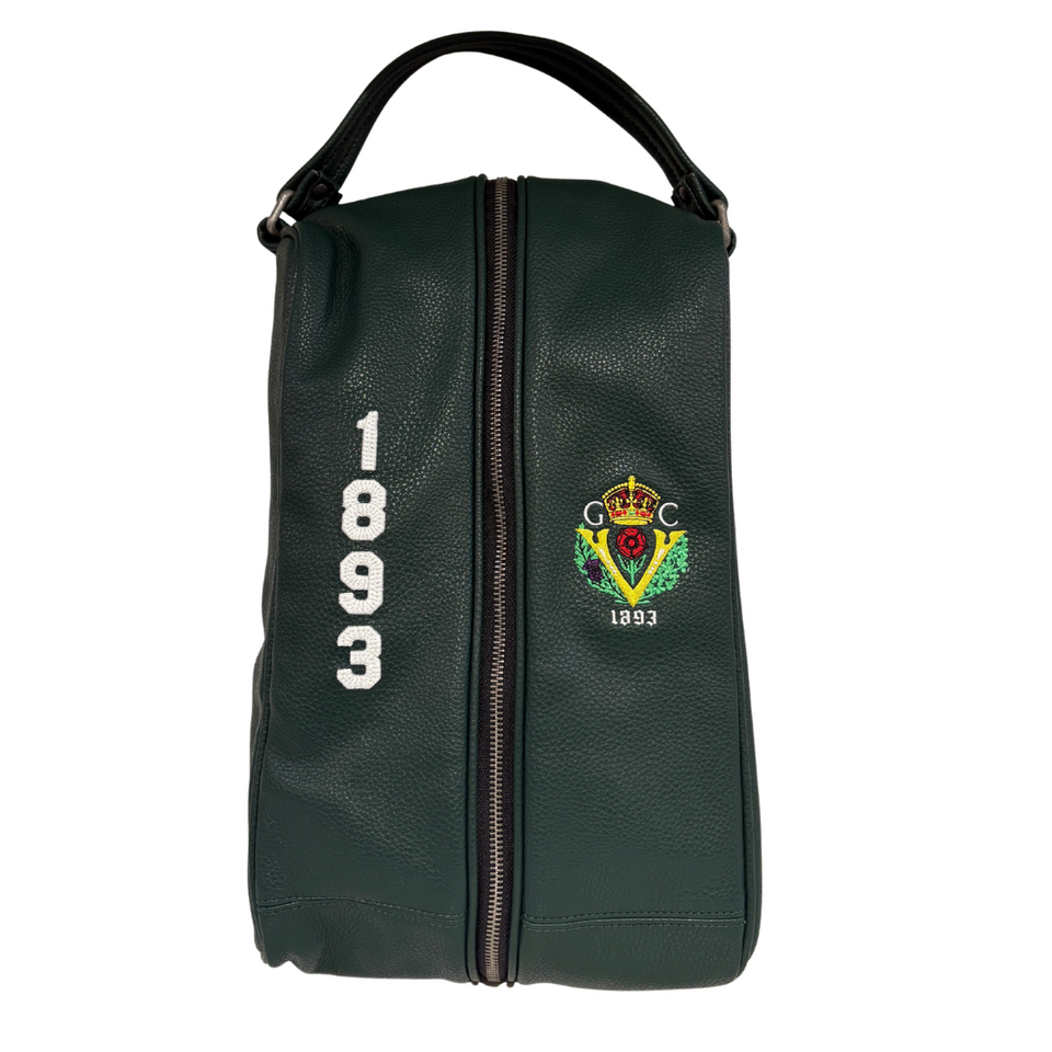 PRG Leather Shoe Bag - Green