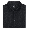 FootJoy Painted Floral Lisle Polo - Black