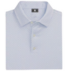 FootJoy Dot Geo Lisle Polo - White/Blue