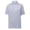 FootJoy Dot Geo Lisle Polo - White/Blue