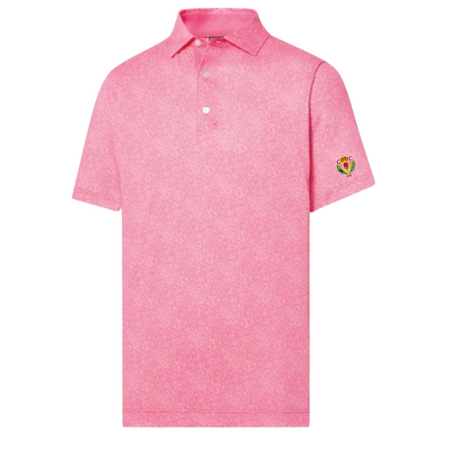 FootJoy Speckle Print Polo - Pink Lemonade