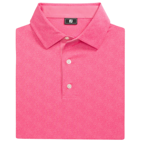 FootJoy Speckle Print Polo - Pink Lemonade