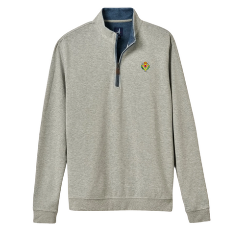 Johnnie-O Sully 1/4 Zip - Light Grey