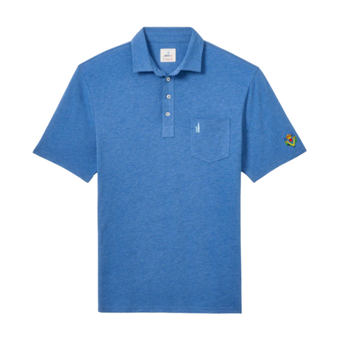 Johnnie-O Heathered Original 2.0 Polo - Deep Ocean