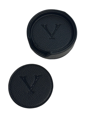 PRG Leather Coaster Set