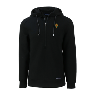 Cutter & Buck Roam Eco Half Zip Recycled Mens Pullover Hoodie - Black