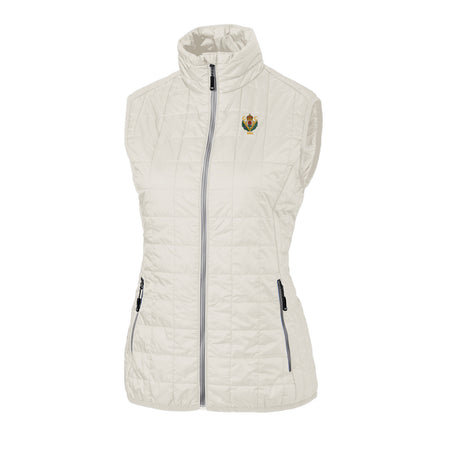 Cutter & Buck Rainier PrimaLoft® Womens Eco Insulated Full Zip Puffer Vest - White
